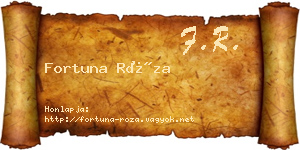 Fortuna Róza névjegykártya